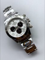 Rolex Cosmograph Daytona Panda M116519 Original Cal.4130 Movement – 904L Steel Watch White Dial - Image 3