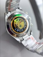 Rolex Cosmograph Daytona ICE Blue Dial Diamonds Bezel Cal.4130 Movement – 904L Steel Watch - Image 8