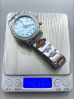 Rolex Cosmograph Daytona ICE Blue Dial Diamonds Bezel Cal.4130 Movement – 904L Steel Watch - Image 13
