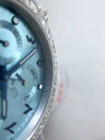Rolex Cosmograph Daytona ICE Blue Dial Diamonds Bezel Cal.4130 Movement – 904L Steel Watch - Image 6