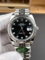 Rolex Datejust 126234 36MM Swiss Replica in 904L Steel in Black Dial 1:1 Mirror Replica - Image 3