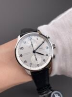 IWC Portuguese Chronograph Swiss Replica Watch in Steel Case White Dial – 1:1 Mirror Replica Edition - Image 10