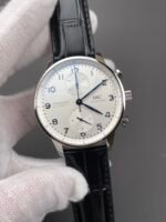 IWC Portuguese Chronograph Swiss Replica Watch in Steel Case White Dial – 1:1 Mirror Replica Edition - Image 3