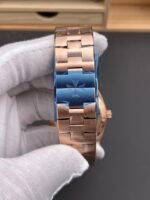 Vacheron Constantin Super Clone Overseas 1:1 Mirror Swiss Replica Watch in Rose Green Steel Dial - Image 9