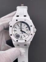 Audemars Piguet Royal Oak Offshore Ceramic Super Clone Watch White Dial Cal.3102 Movement - Image 2
