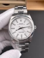Rolex Oyster Perpetual 41mm — Cal. 3230 Movement, White Dial, 904L Steel, Top-Tier 1:1 Replica - Image 2