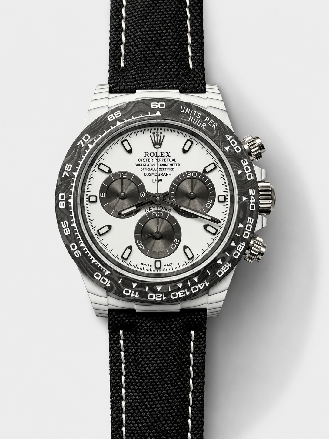 GW-F1609B2A product image Rolex Cosmograph Daytona DiW Edition Carbon Fiber Watch – Cal.4130 Movement - Image 1