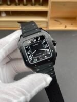 Santos De Cartier DLC Coated Casing 1:1 Mirror Swiss Replica Watch 40MM - Image 4