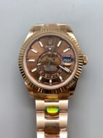 Rolex Sky-Dweller REF# 336235 Brown Dial Watch in Rose Gold 904L Steel Case 1:1 Mirror Replica - Image 2