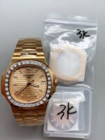 Patek Philippe Nautilus 5723 Rose Gold Dial Super Clone Watch - Image 5