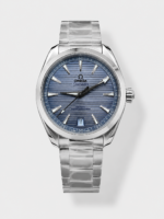 VS Factory Omega Men’s Seamaster Top-Tier Replica Watch – Blue Dial, Steel Bracelet (Ref. 220.10.41.21.10.001)