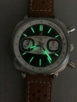 Breitling Top Time Super Clone Chronograph Brown Leather Strap Watch - Image 9