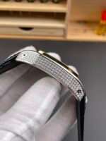 Cartier Santos 100 1:1 Mirror Replica Steel Diamonds Watch Mens Size 42MM - Image 6