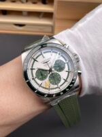 Longines Conquest Chronograph White Dial Automatic Watch in Steel Casing - Image 9